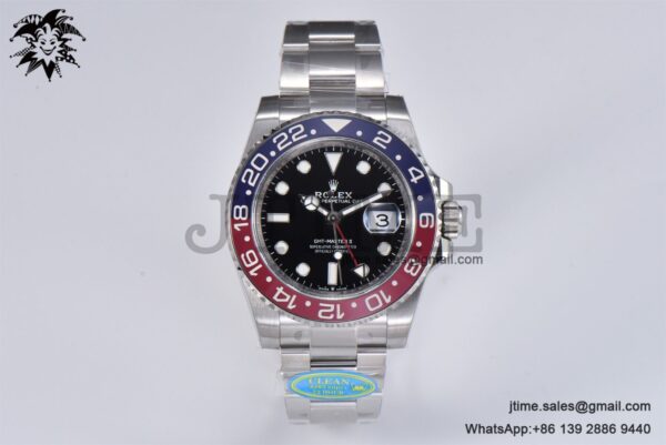 GMT-Master II 126710 BLRO Red/Blue Ceramic 904L Steel Clean Factory Best Edition on Oyster Bracelet DD3285 CHS (New Bezel Insert) - Image 2