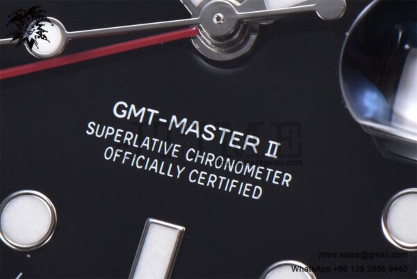 GMT-Master II 126710 BLRO Red/Blue Ceramic 904L Steel Clean Factory Best Edition on Oyster Bracelet DD3285 CHS (New Bezel Insert) - Image 11
