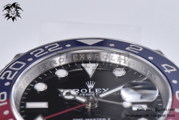 GMT-Master II 126710 BLRO Red/Blue Ceramic 904L Steel Clean Factory Best Edition on Oyster Bracelet DD3285 CHS (New Bezel Insert) - Image 14