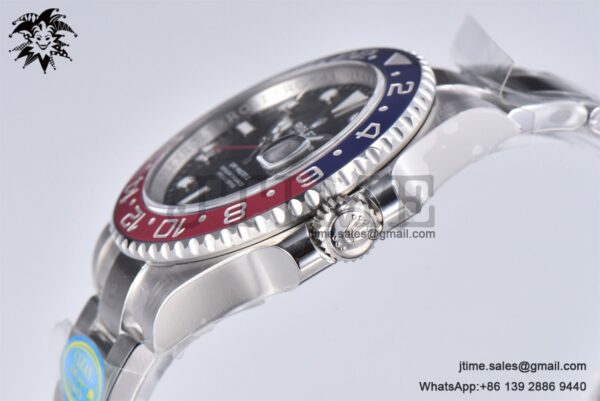 GMT-Master II 126710 BLRO Red/Blue Ceramic 904L Steel Clean Factory Best Edition on Oyster Bracelet DD3285 CHS (New Bezel Insert) - Image 7