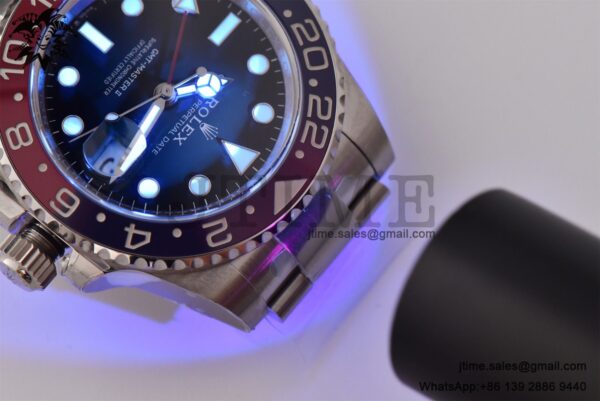 GMT-Master II 126710 BLRO Red/Blue Ceramic 904L Steel Clean Factory Best Edition on Oyster Bracelet DD3285 CHS (New Bezel Insert) - Image 15