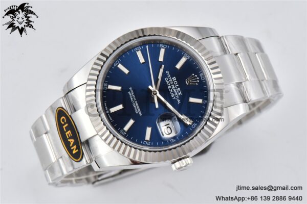 DateJust 126334 904L SS Clean Factory Best Edition Blue Dial on Oyster Bracelet S3235 - Image 3