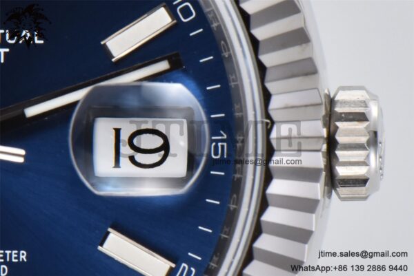 DateJust 126334 904L SS Clean Factory Best Edition Blue Dial on Oyster Bracelet S3235 - Image 6