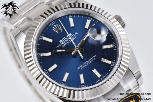DateJust 126334 904L SS Clean Factory Best Edition Blue Dial on Oyster Bracelet S3235 - Image 4