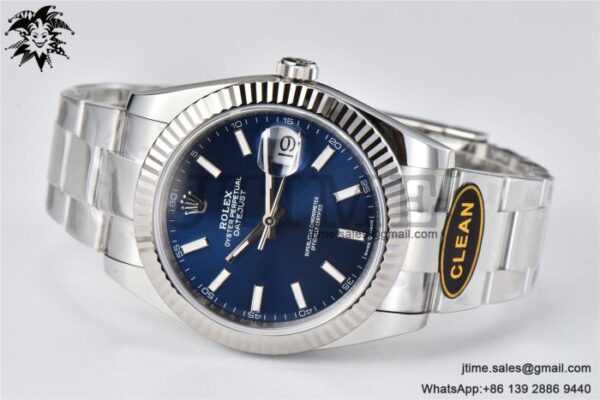 DateJust 126334 904L SS Clean Factory Best Edition Blue Dial on Oyster Bracelet S3235 - Image 2