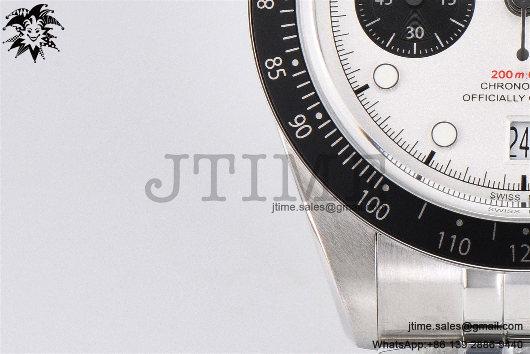 Black Bay Chrono SS ZF 1:1 Best Edition White Dial on SS Bracelet A7750 - Image 25