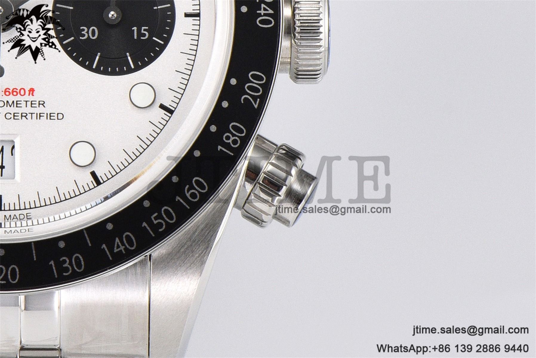 Black Bay Chrono SS ZF 1:1 Best Edition White Dial on SS Bracelet A7750 - Image 27
