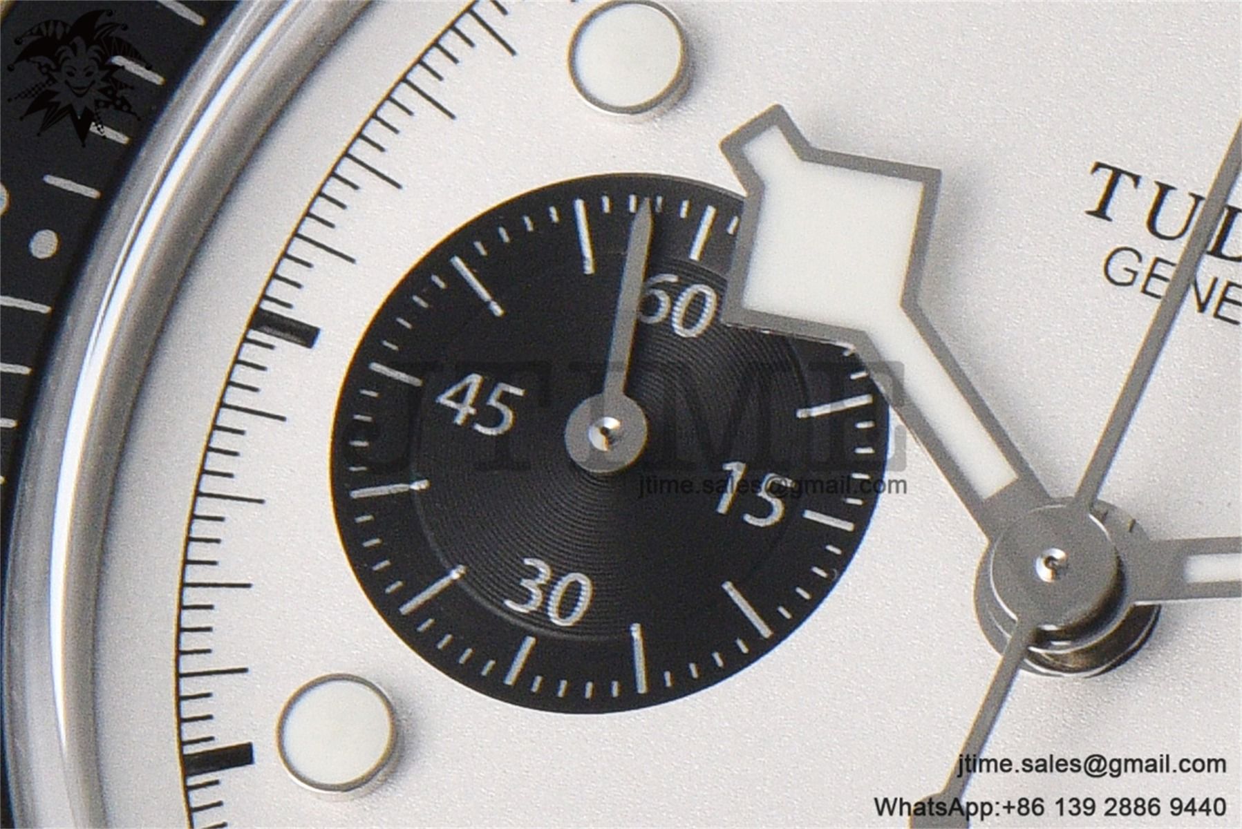 Black Bay Chrono SS ZF 1:1 Best Edition White Dial on SS Bracelet A7750 - Image 9