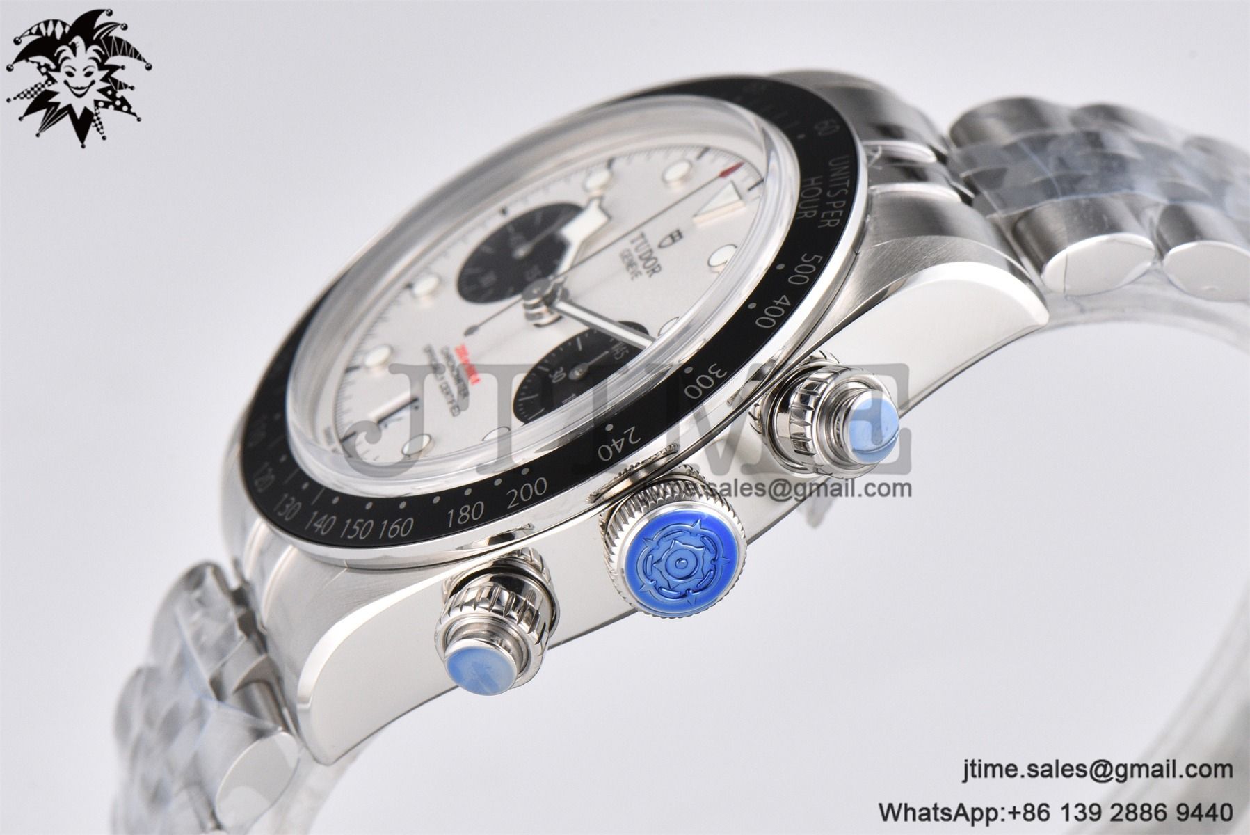 Black Bay Chrono SS ZF 1:1 Best Edition White Dial on SS Bracelet A7750 - Image 8