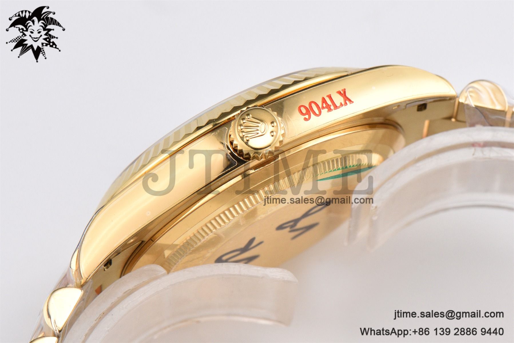 DayDate 36 YG GMF 1:1 Best Edition 904L Steel Black Crystal Dial on President Bracelet VR3255 V8 (Gain Weight) - Image 31