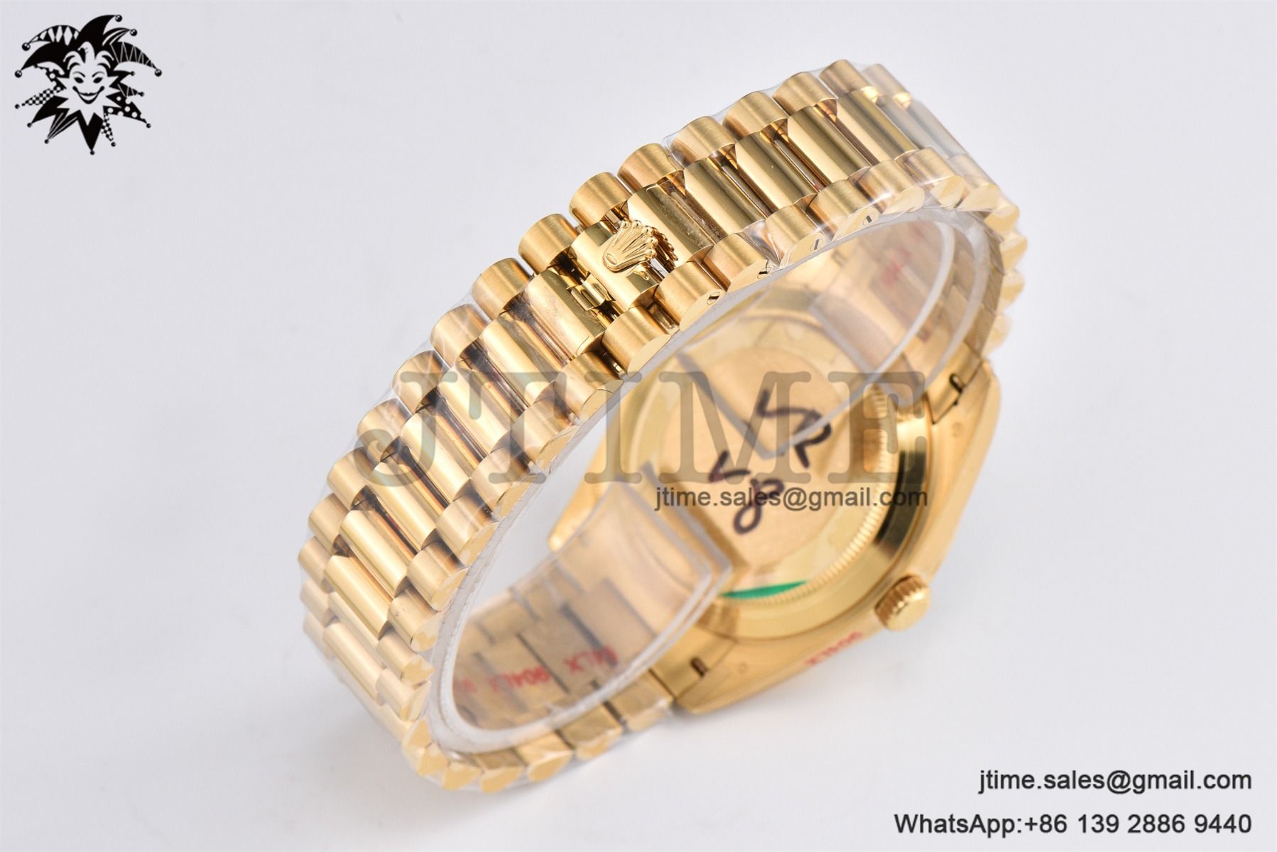 DayDate 36 YG GMF 1:1 Best Edition 904L Steel Black Crystal Dial on President Bracelet VR3255 V8 (Gain Weight) - Image 47