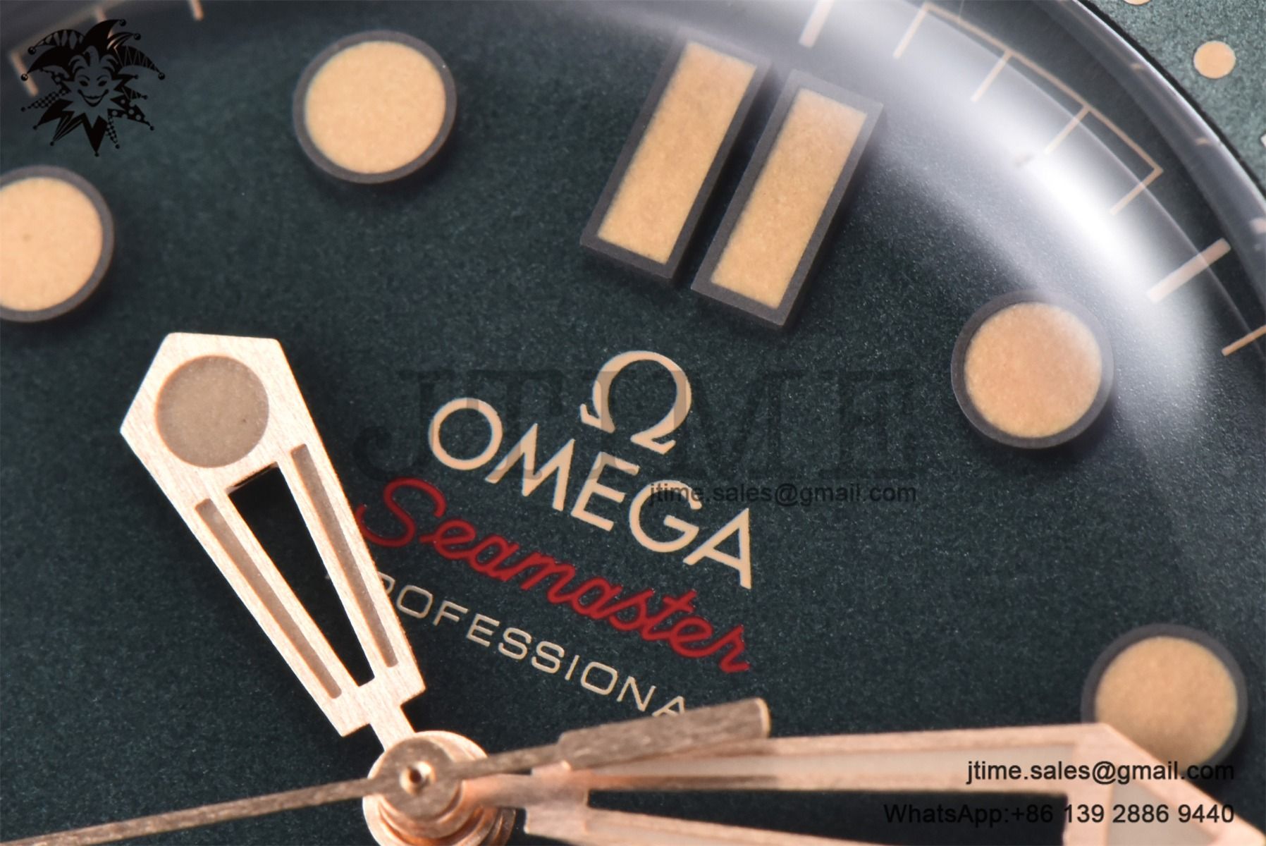 Seamaster 300 Bronze Titanium VSF 1:1 Best Edition Green Dial on SS Mesh Bracelet A8806 - Image 9