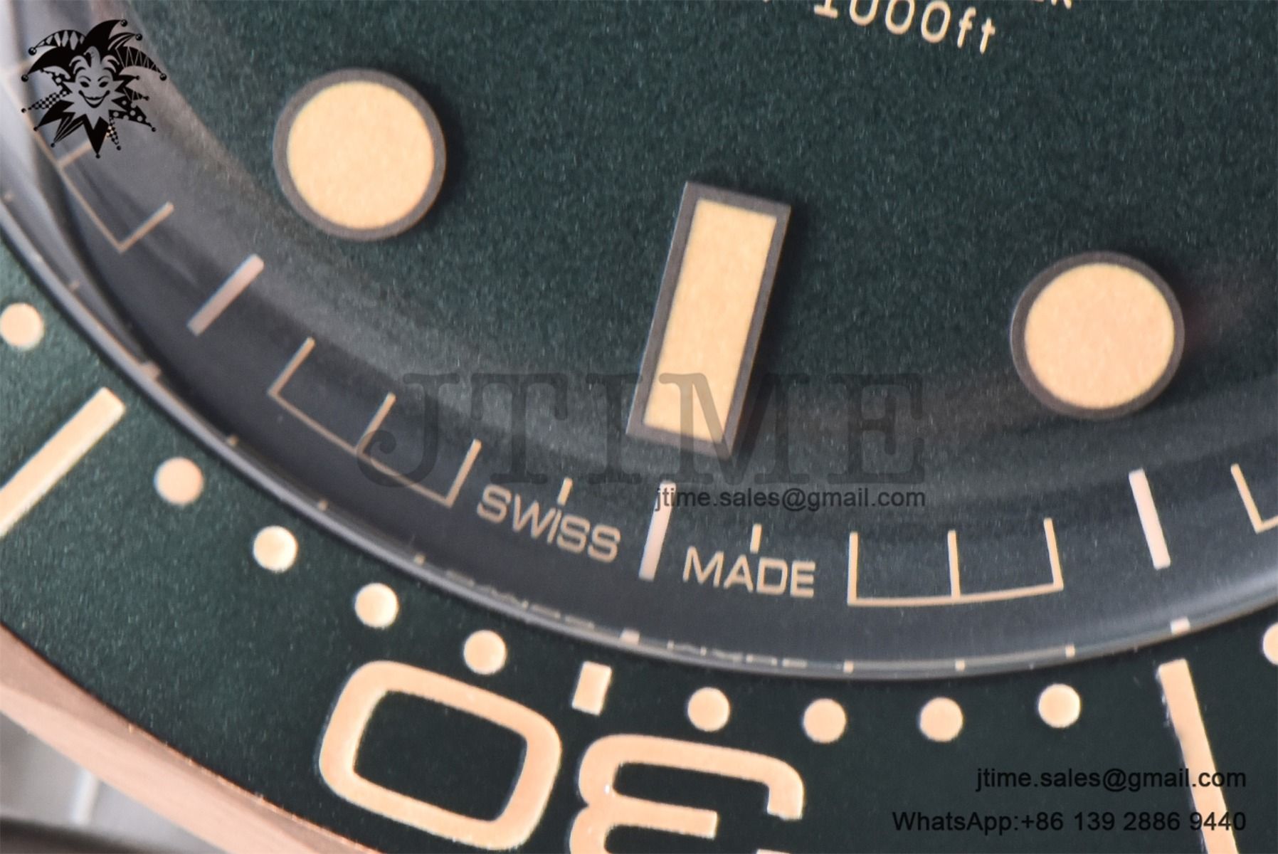 Seamaster 300 Bronze Titanium VSF 1:1 Best Edition Green Dial on SS Mesh Bracelet A8806 - Image 11