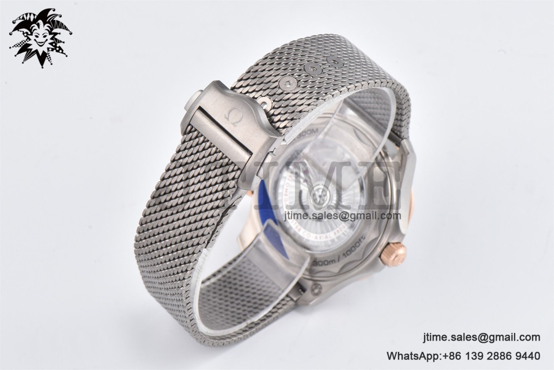 Seamaster 300 Bronze Titanium VSF 1:1 Best Edition Green Dial on SS Mesh Bracelet A8806 - Image 15