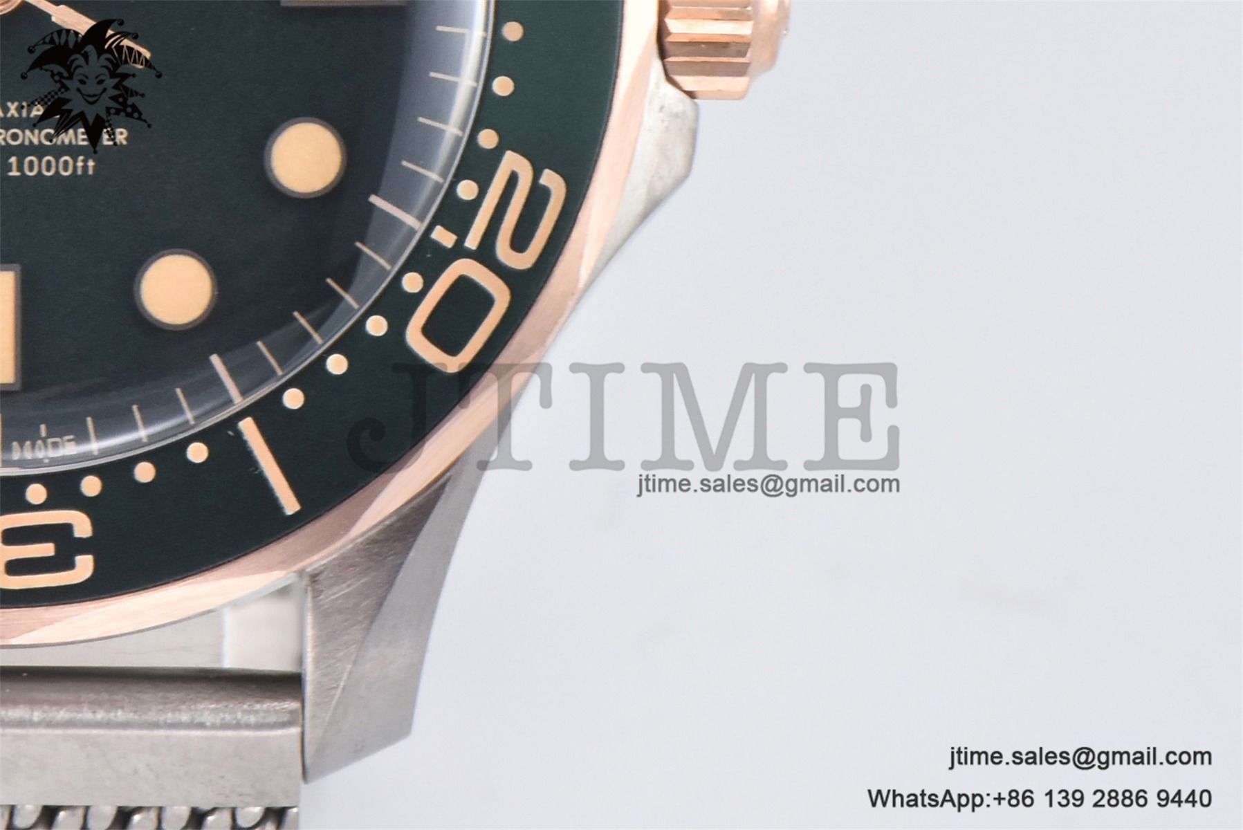 Seamaster 300 Bronze Titanium VSF 1:1 Best Edition Green Dial on SS Mesh Bracelet A8806 - Image 7
