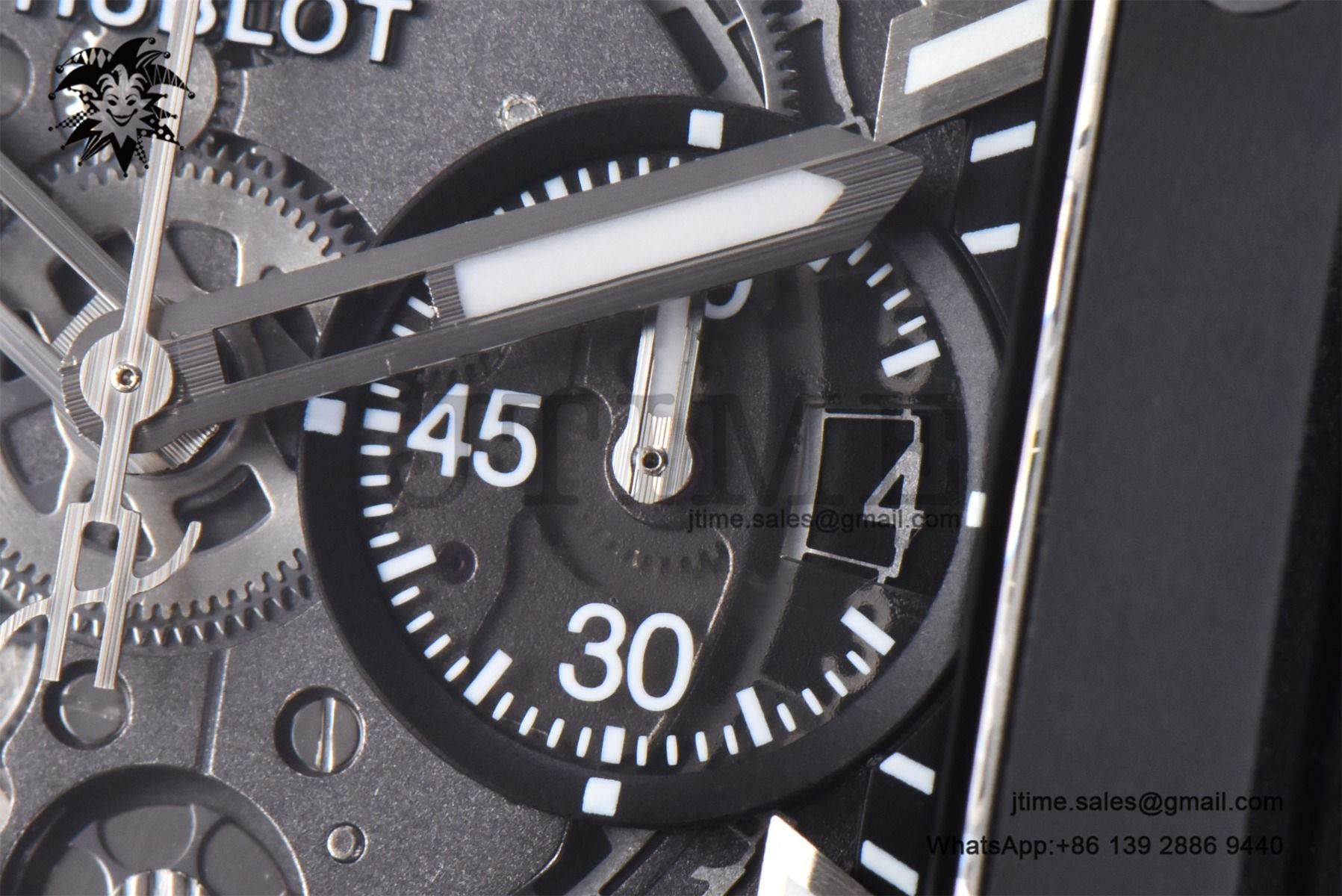 Square Bang Unico Black Ceramic BBF 1:1 Best Edition on Rubber Strap A1280 - Image 9