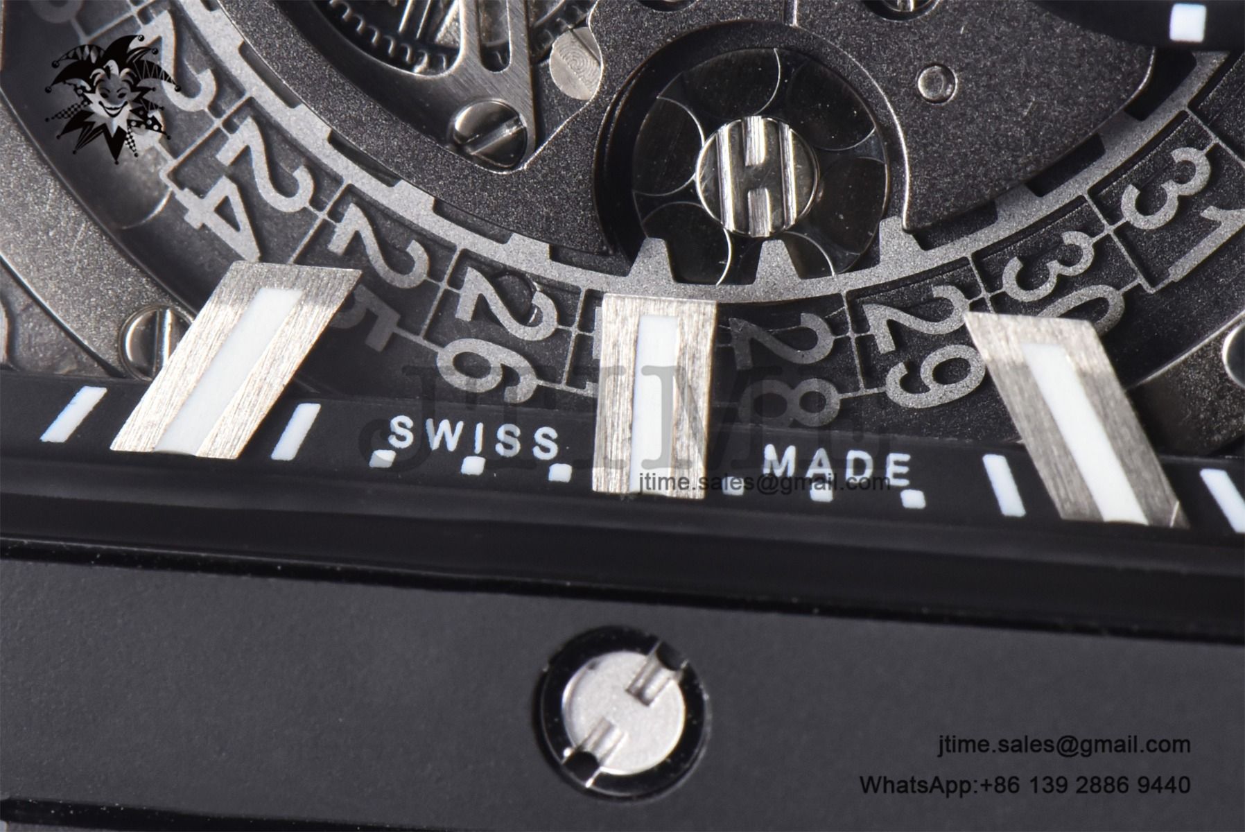 Square Bang Unico Black Ceramic BBF 1:1 Best Edition on Rubber Strap A1280 - Image 11