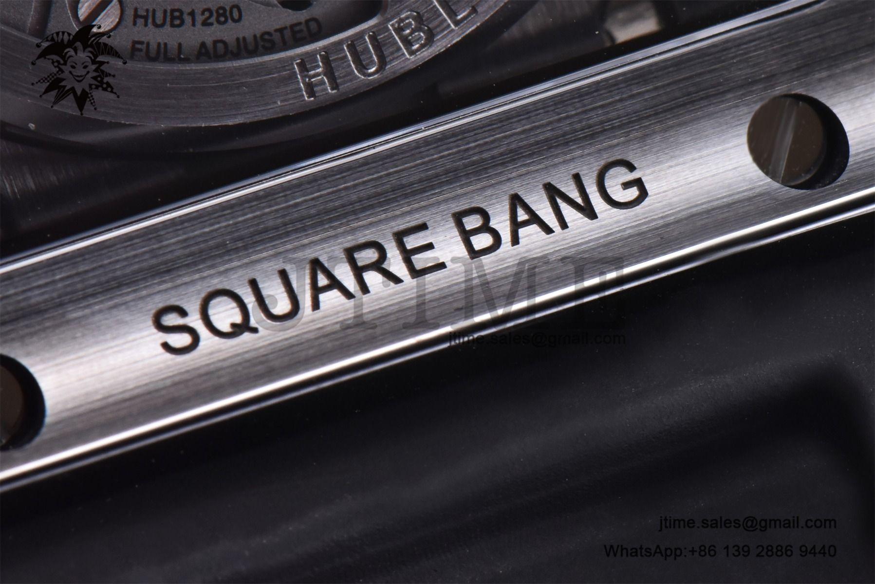 Square Bang Unico Black Ceramic BBF 1:1 Best Edition on Rubber Strap A1280 - Image 26