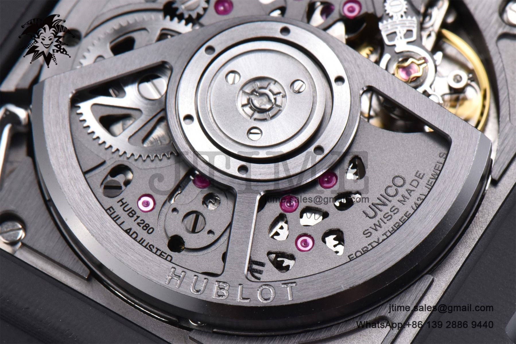 Square Bang Unico Black Ceramic BBF 1:1 Best Edition on Rubber Strap A1280 - Image 30