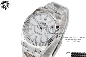 DateJust 126334 904L SS Clean Factory Best Edition White Dial on Oyster Bracelet S3235