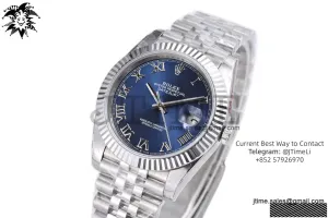 DateJust 41 126334 QF 1:1 Best Edition Blue Roman Dial on Jubilee Bracelet JH3235 (Free Sprung)