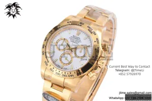Daytona 126508 Clean 1:1 Best Edition White Dial on YG Braclet SH4131