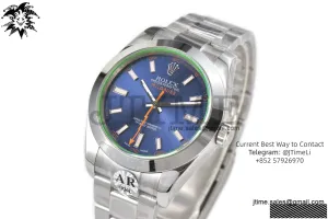 Milgauss 116400 GV 904L Steel ARF 1:1 Best Edition Blue Dial on Bracelet SH3131